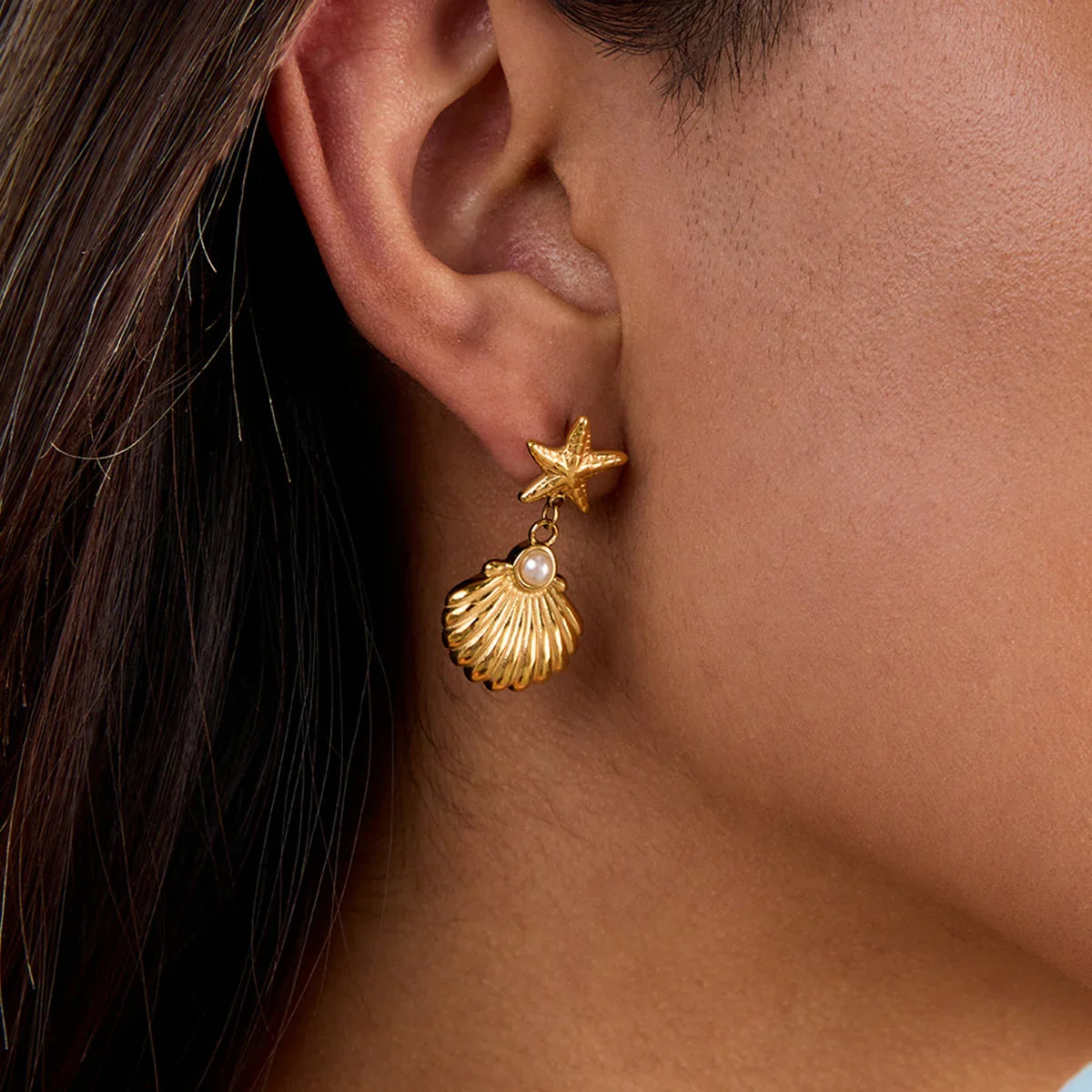 [Royal&Vicky]Bernadette Freshwater Pearl Earrings