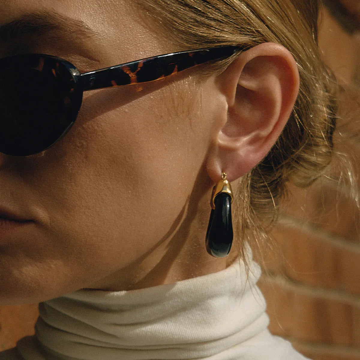 [Royal&Vicky]Leighton Chunky Enamel Hoops