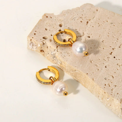 [Royal&Vicky]Sara Pearl Earrings