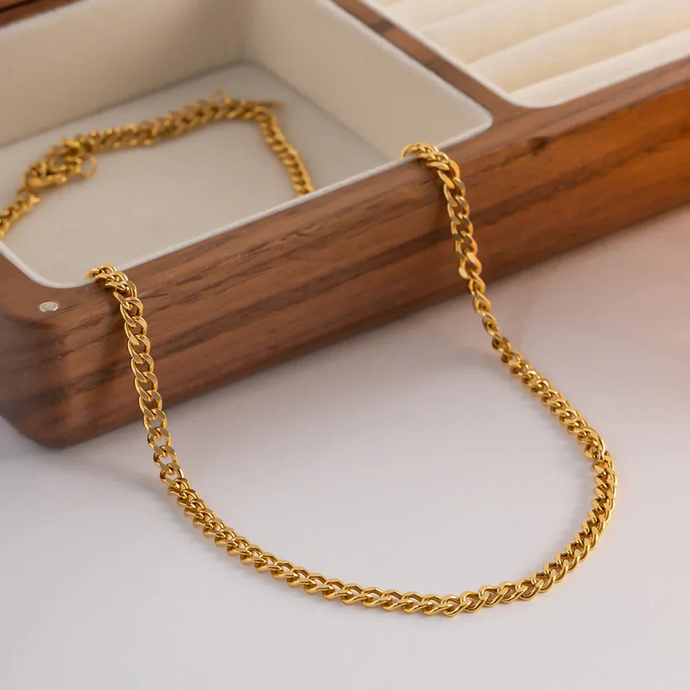 [Royal&Vicky]Avana Gold Chain Necklace