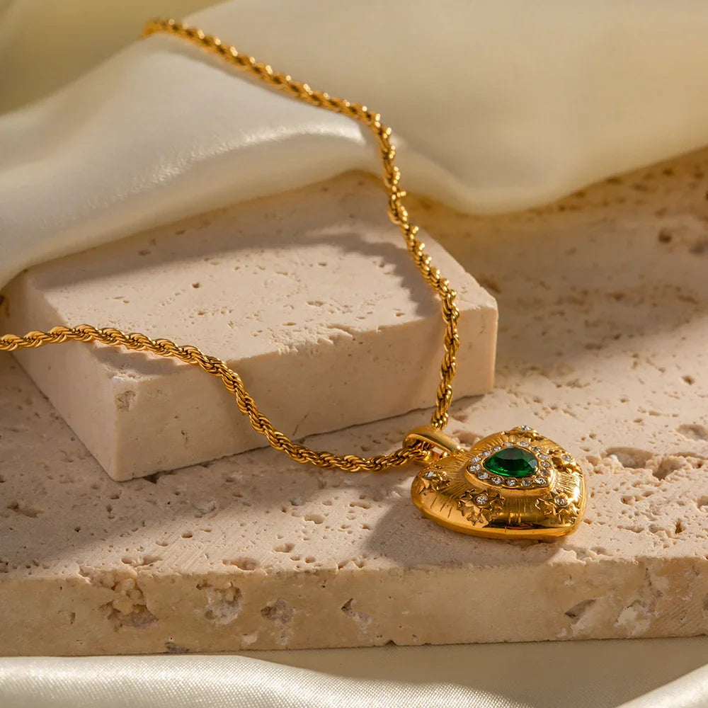 [Royal&Vicky]Caelus Gold Heart Necklace