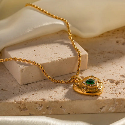 [Royal&Vicky]Caelus Gold Heart Necklace