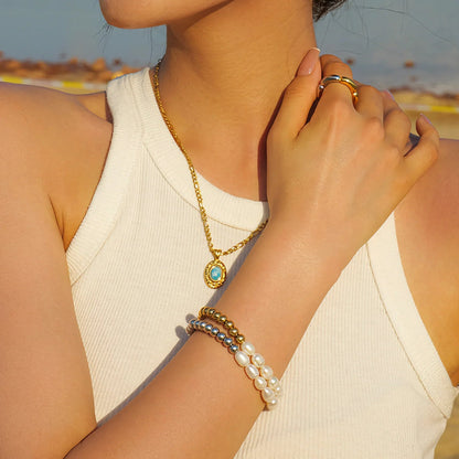 [Royal&Vicky]Margaux Freshwater Pearl Bracelet