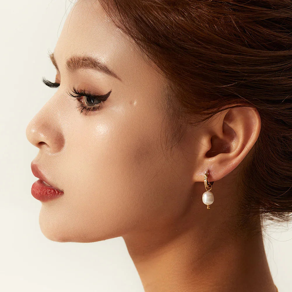 [Royal&Vicky]Sara Pearl Earrings