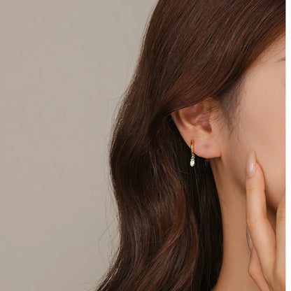 [Royal&Vicky]Shayla Hammered Diamond Hoops