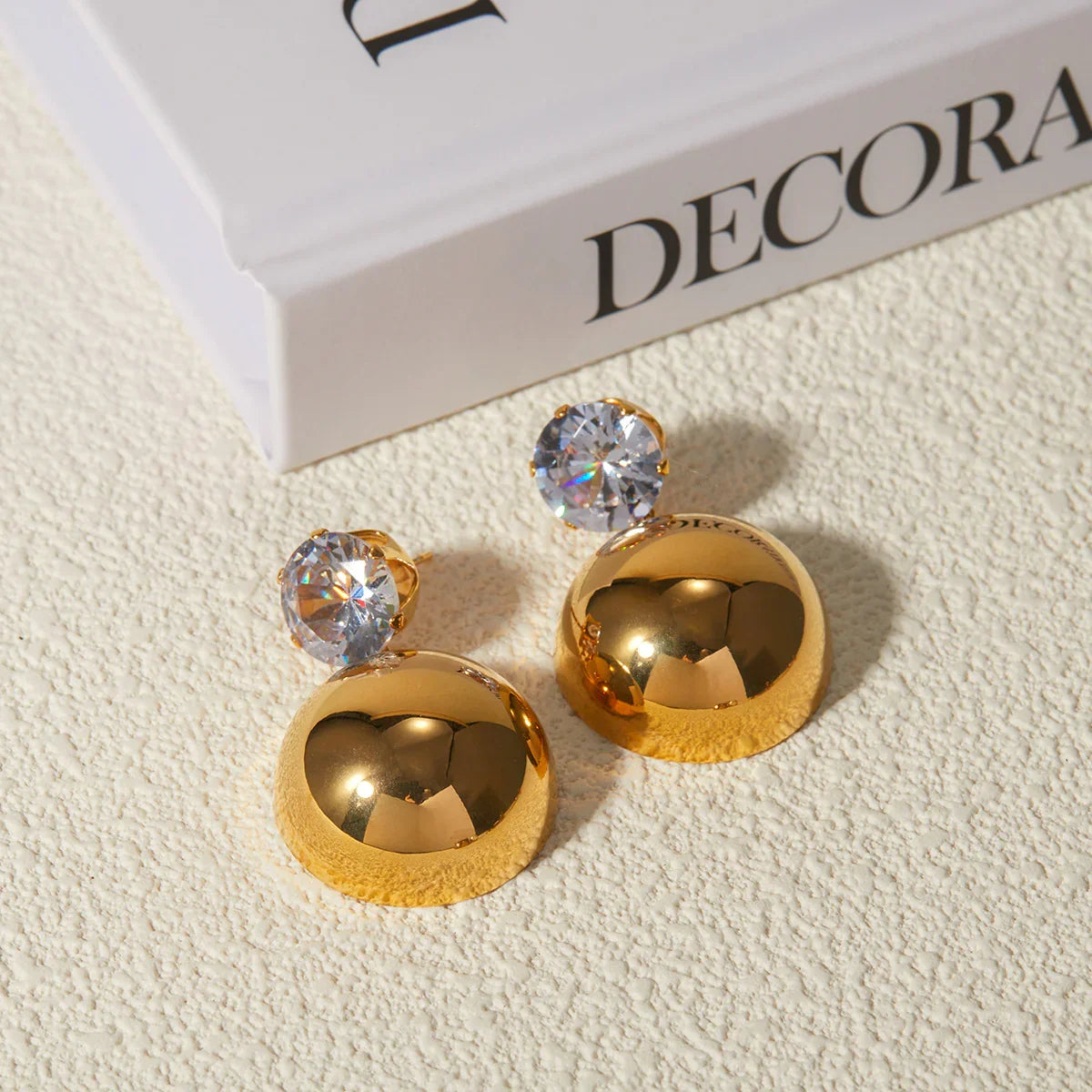 [Royal&Vicky]Gretta Gold Earrings
