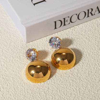[Royal&Vicky]Gretta Gold Earrings