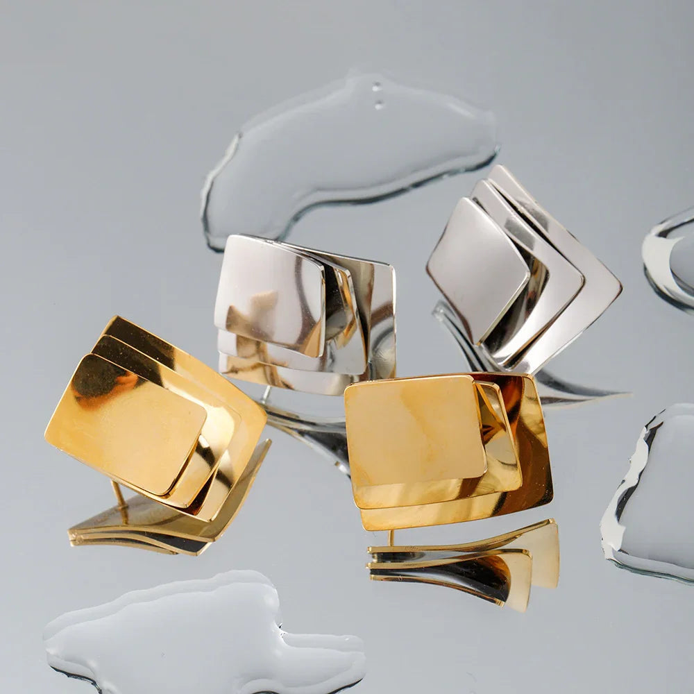 [Royal&Vicky]Hettie Gold Earrings