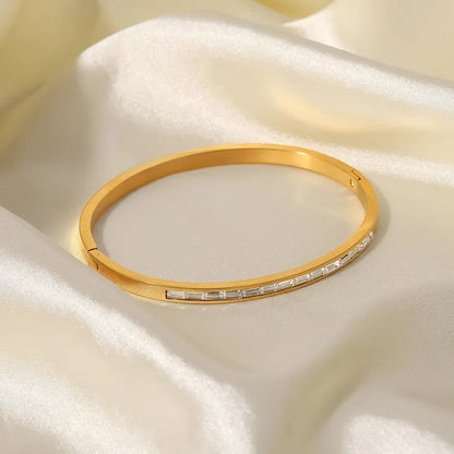 [Royal&Vicky]Grace Gold Diamond Bangle