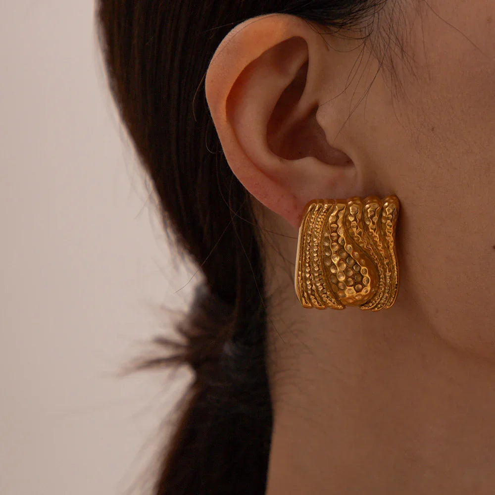 [Royal&Vicky]Marigold Gold Earrings