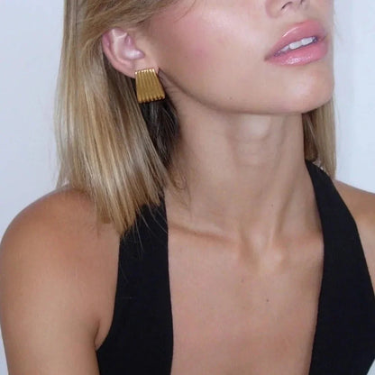 [Royal&Vicky]Antonia Gold Earrings
