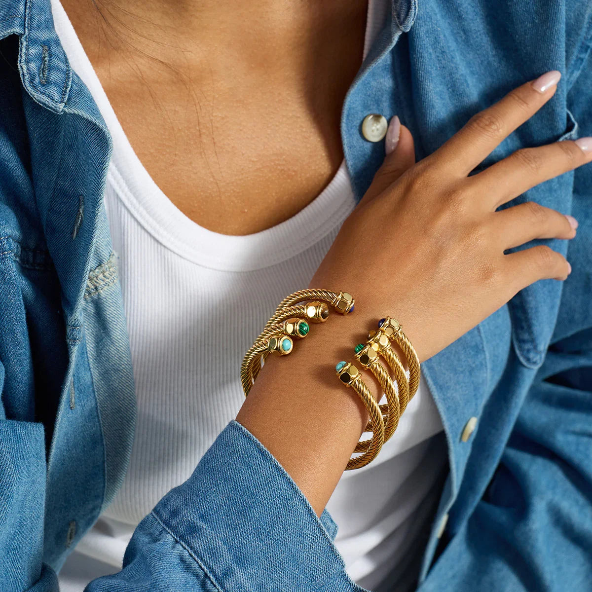[Royal&Vicky]Thea Gold Bracelet