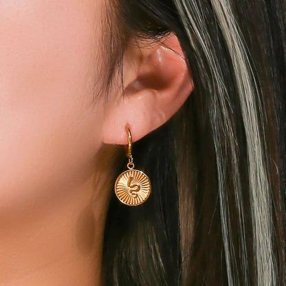 [Royal&Vicky]Eliana Serpent Coin Earrings