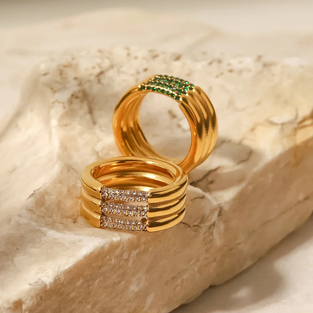 [Royal&Vicky]Serenity Diamond Gold Ring
