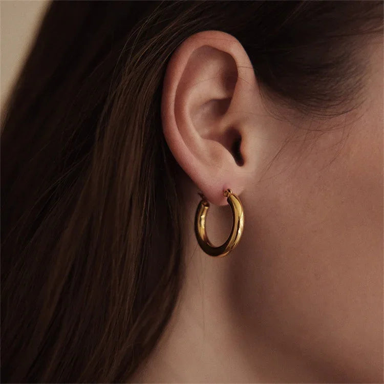 [Royal&Vicky]Broad Round Hoops