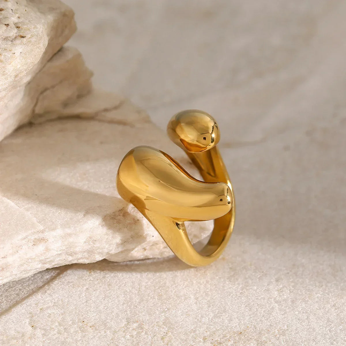 [Royal&Vicky]Abstract Gold Ring