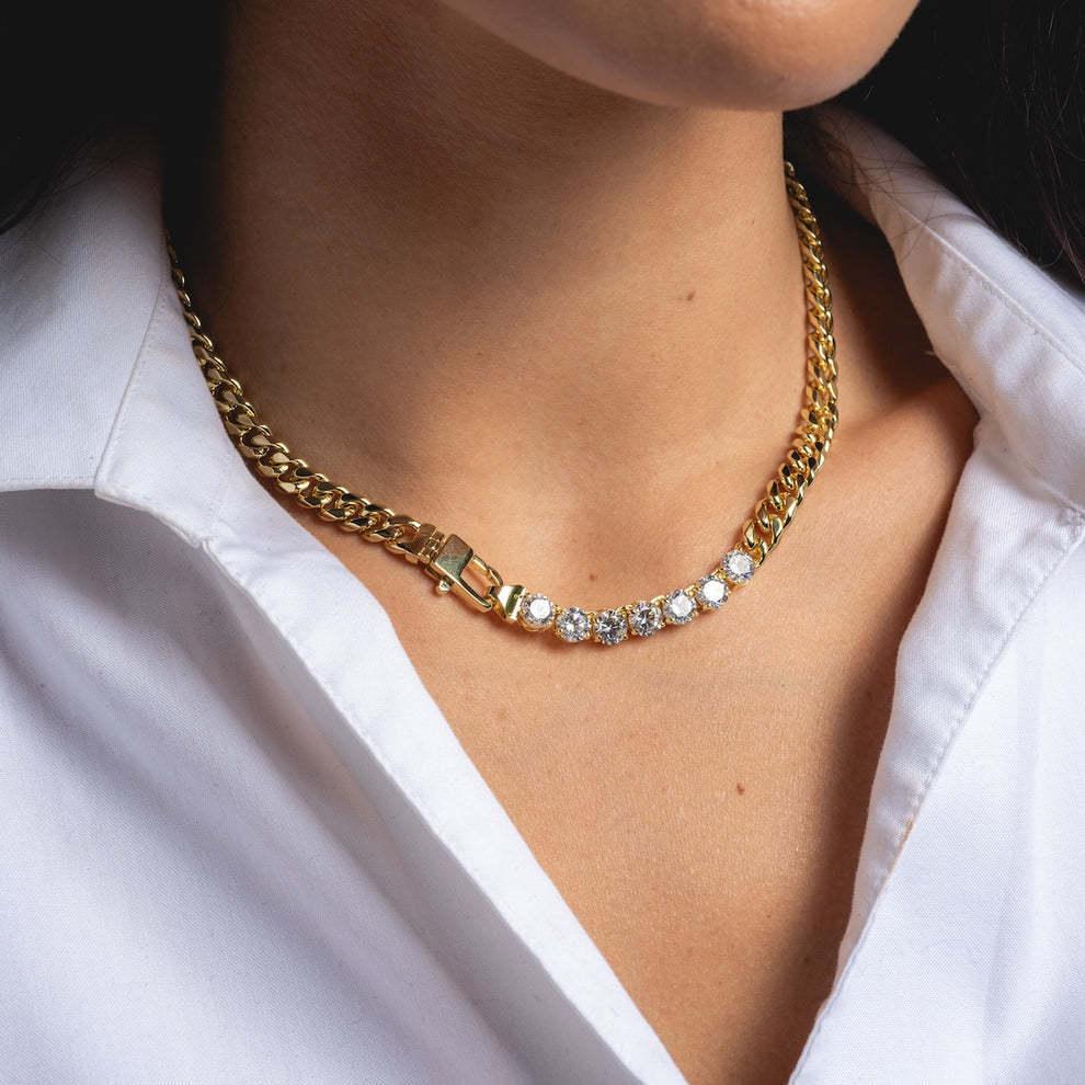 [Royal&Vicky]Maelle Diamond Necklace