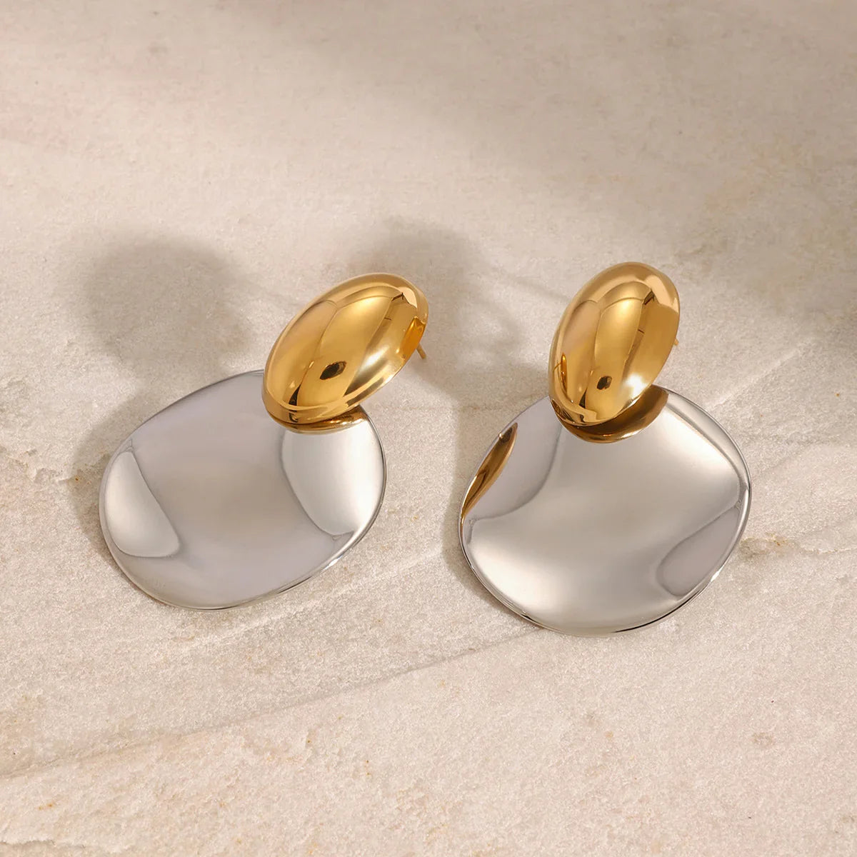 [Royal&Vicky]Destiny Chunky Gold Drop Earrings