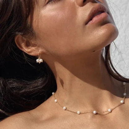 [Royal&Vicky]Nora Gold Pearl Necklace