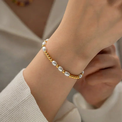 [Royal&Vicky]Wynn Freshwater Pearl Bracelet