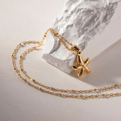 [Royal&Vicky]Emmie Gold Starfish Pendant
