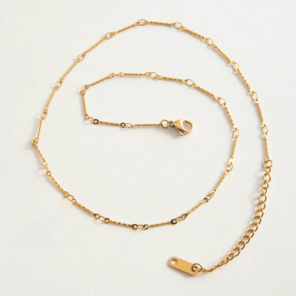 [Royal&Vicky]Amy Linked Chain Gold Necklace