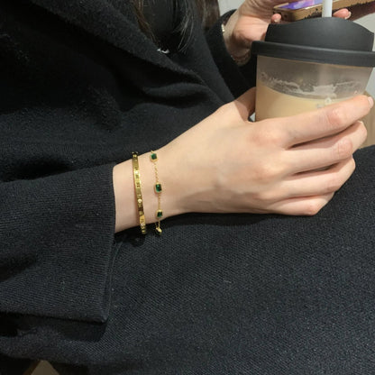 [Royal&Vicky]Erin Green Bracelet