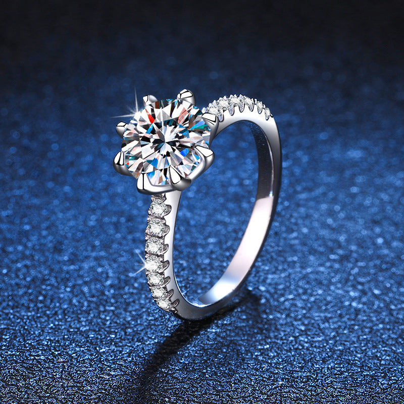[Royal&Vicky]BOLD TIGER CLAW MOISSANITE ENGAGEMENT RING