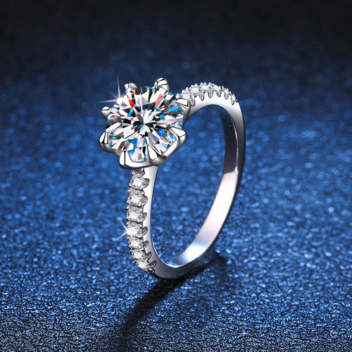 [Royal&Vicky]BOLD TIGER CLAW MOISSANITE ENGAGEMENT RING