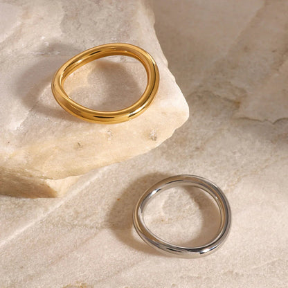 [Royal&Vicky]Miley Gold & Silver Layered Rings