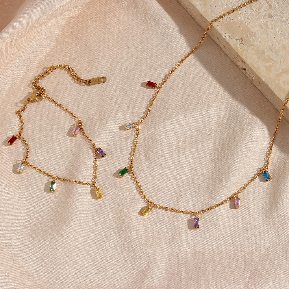 [Royal&Vicky]Josephine Gemstone Necklace