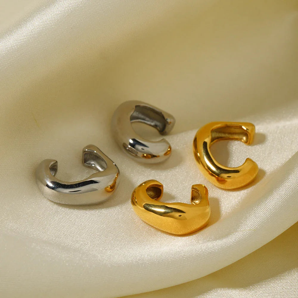 [Royal&Vicky]Fabienne Gold Ear Cuffs