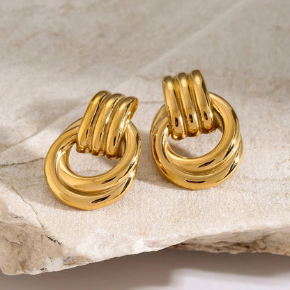 [Royal&Vicky]Luna Layered Hoop Earrings