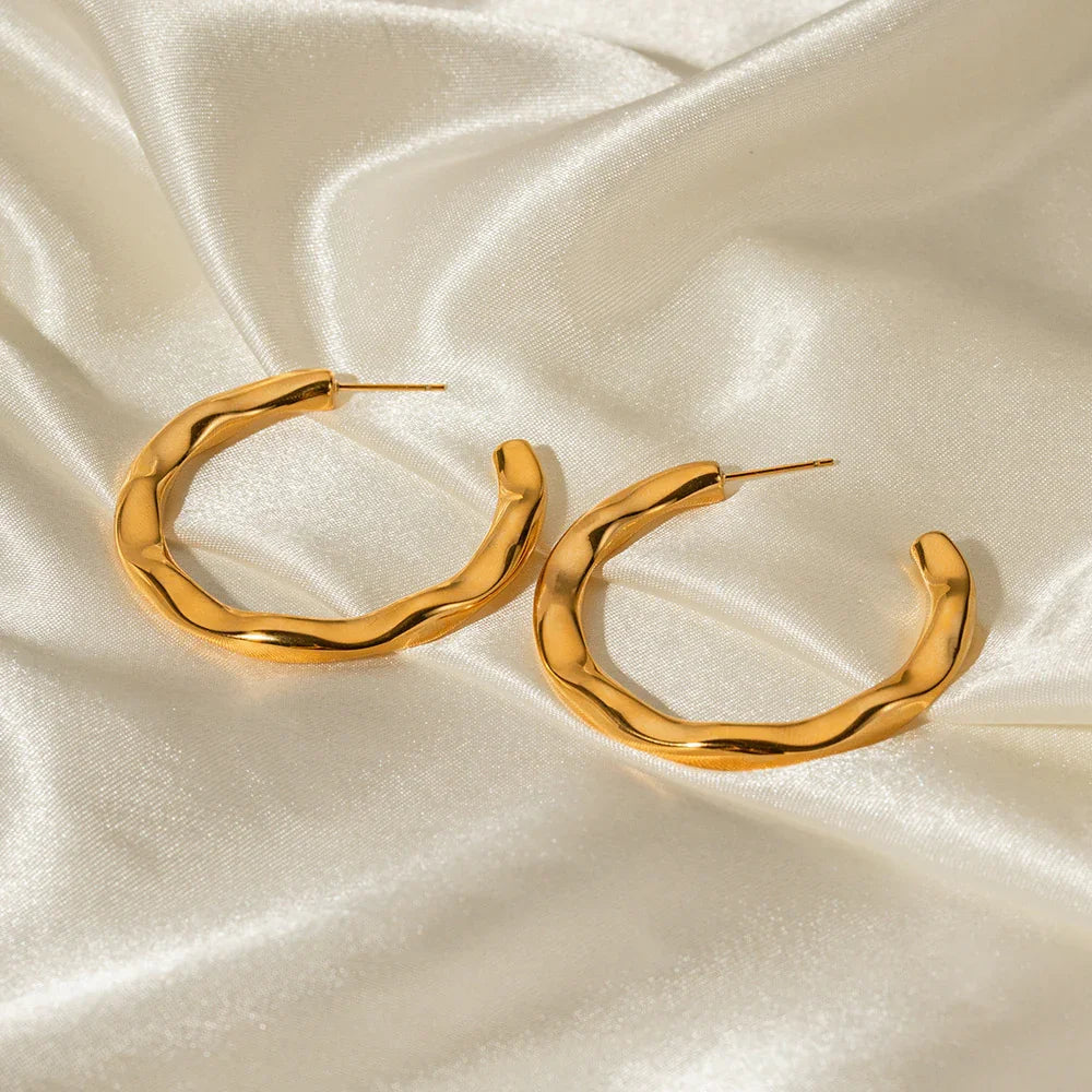 [Royal&Vicky]Riley Gold Earrings