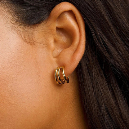 [Royal&Vicky]Cradle Gold Earrings