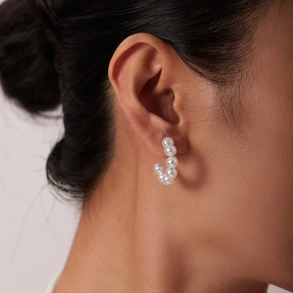 [Royal&Vicky]Nina Pearl Earrings