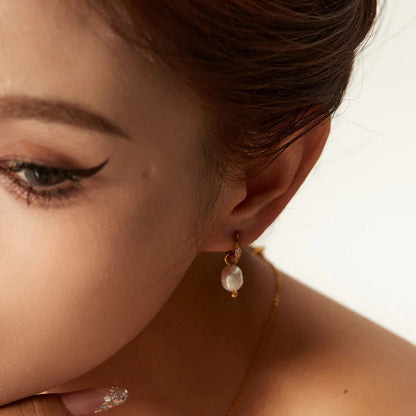 [Royal&Vicky]Sara Pearl Earrings
