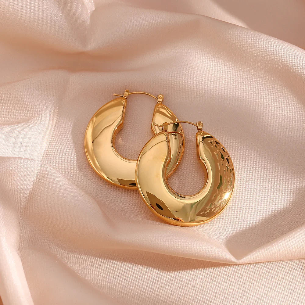 [Royal&Vicky]Kayleigh Chunky Hoop Earrings