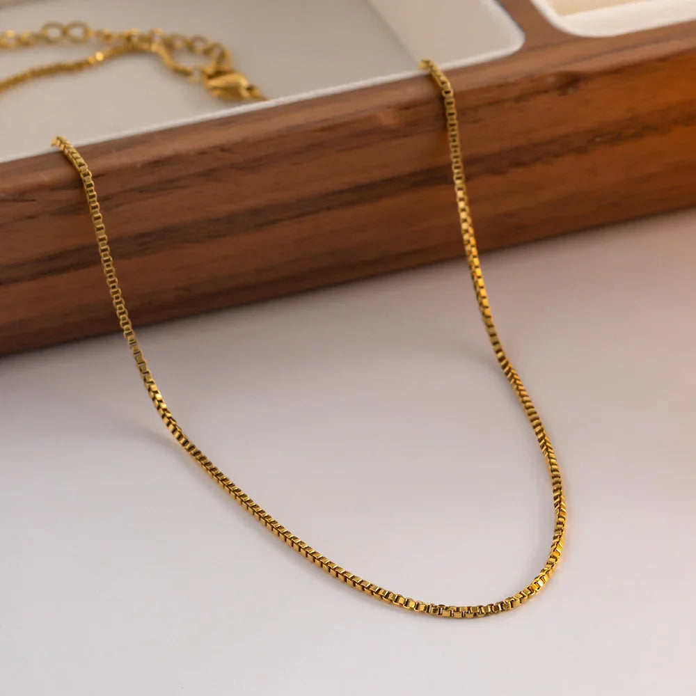 [Royal&Vicky]Geordyn Gold Chain Necklace