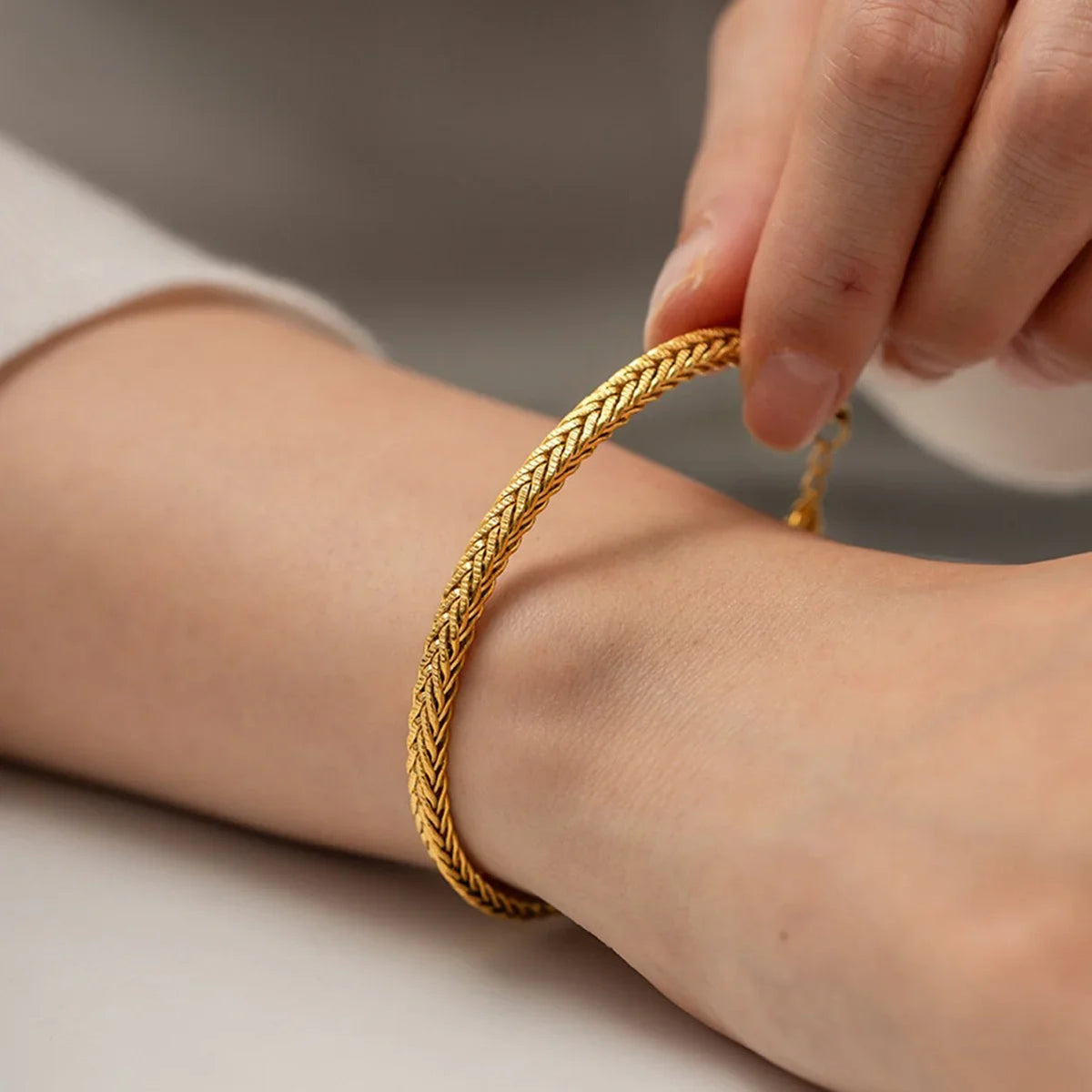 [Royal&Vicky]Debra Gold Bracelet