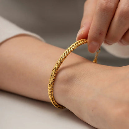 [Royal&Vicky]Debra Gold Bracelet