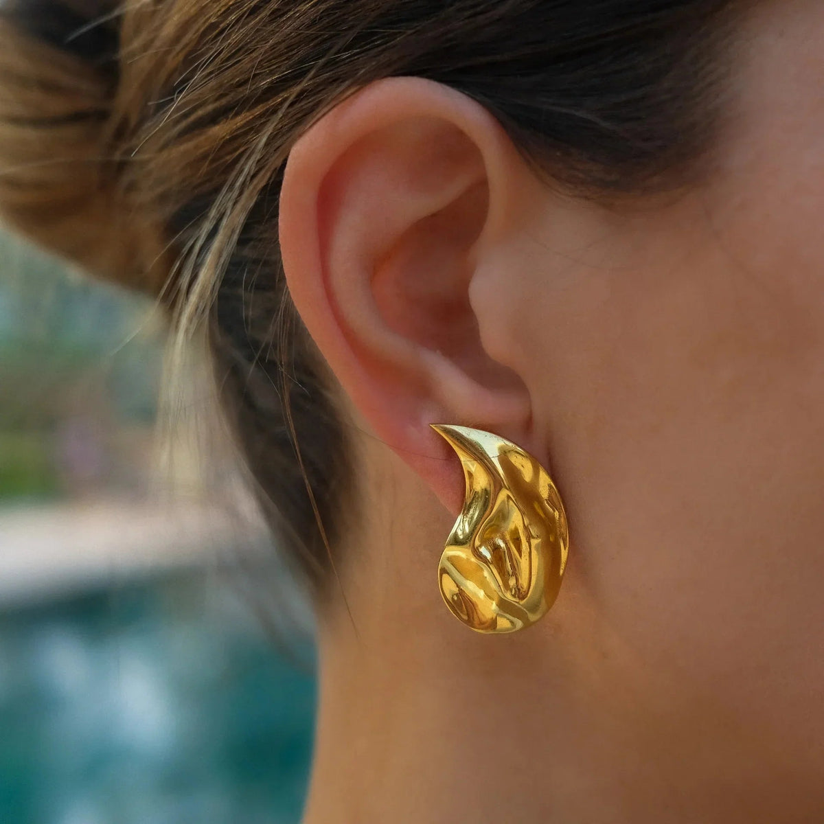 [Royal&Vicky]Raven Vintage Teardrop Earrings