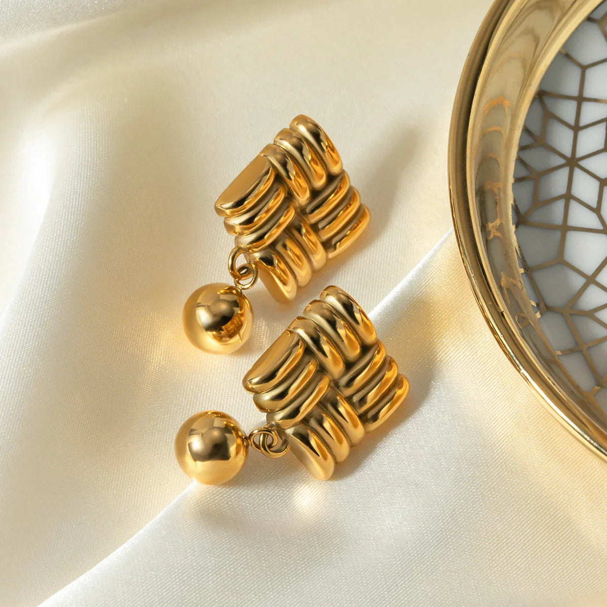 [Royal&Vicky]Alba Gold Earrings
