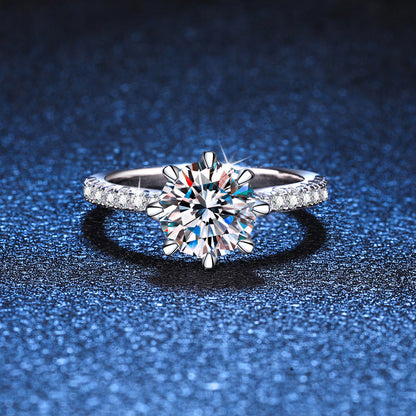 [Royal&Vicky]BOLD TIGER CLAW MOISSANITE ENGAGEMENT RING