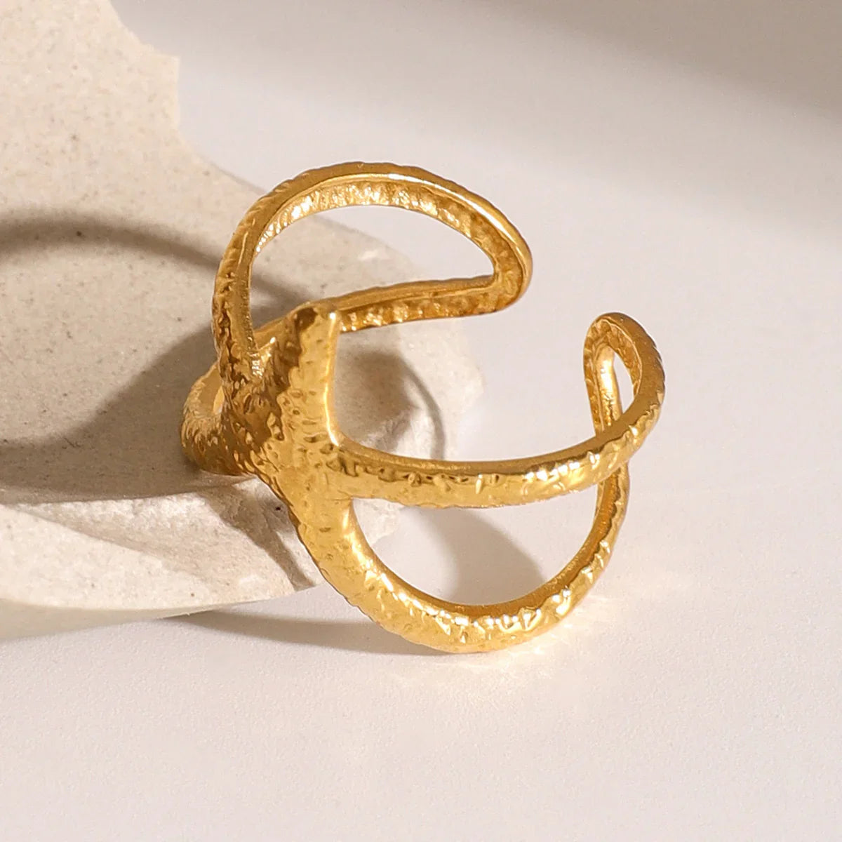 [Royal&Vicky]Aurelie Gold Starfish Ring