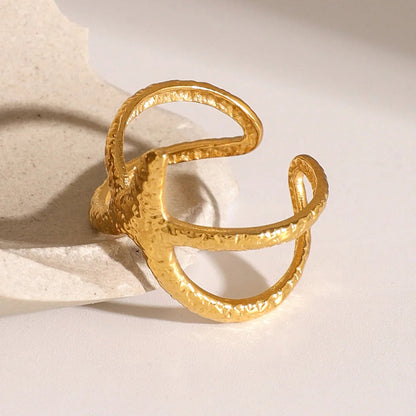 [Royal&Vicky]Aurelie Gold Starfish Ring