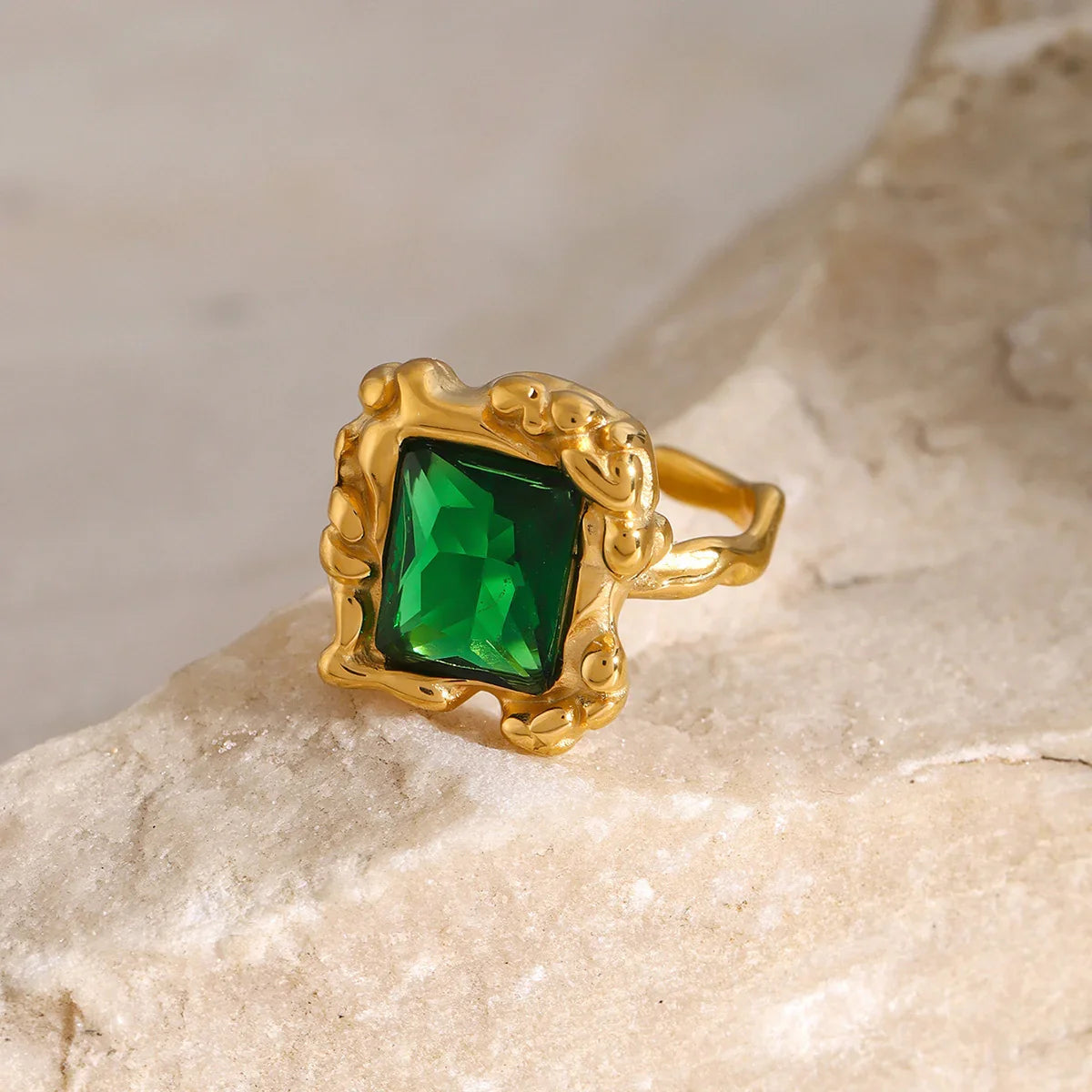 [Royal&Vicky]Priscilla Emerald Ring