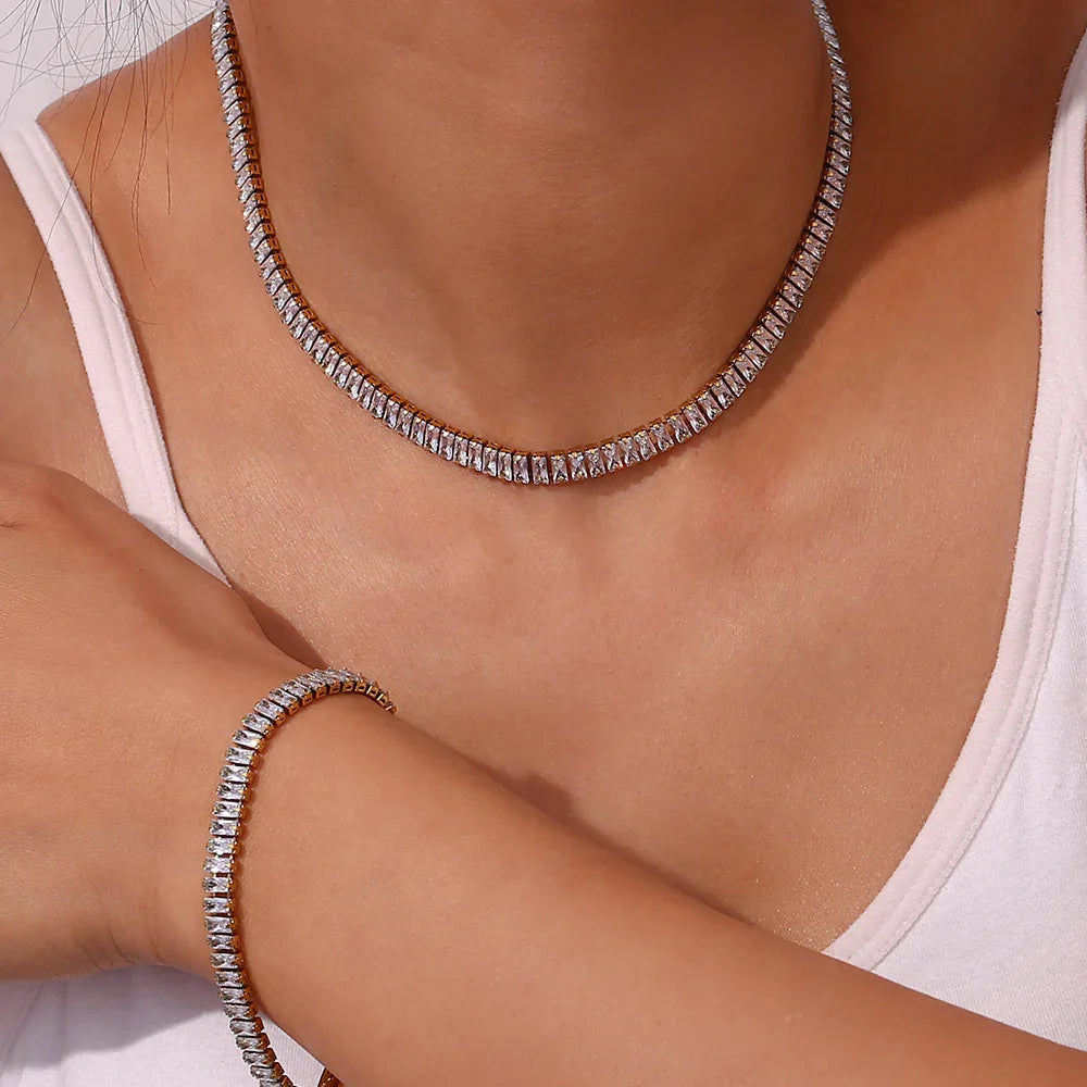 [Royal&Vicky]Zora Diamond Necklace