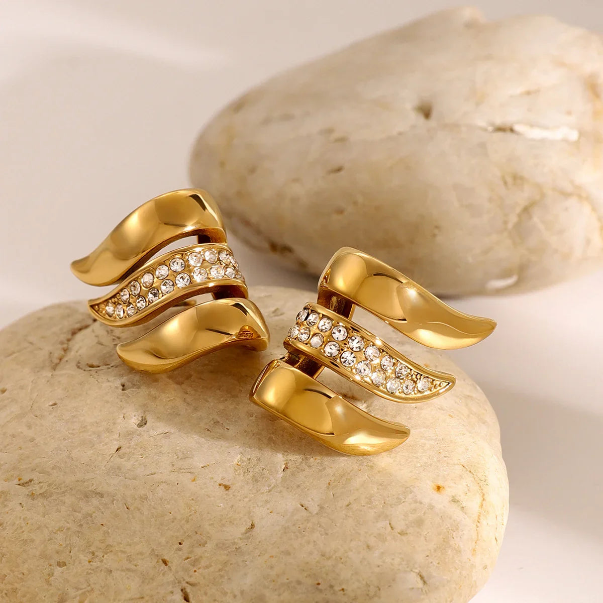 [Royal&Vicky]Charmaine Gold Earrings