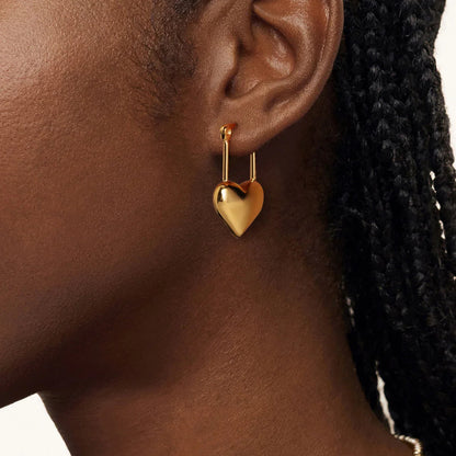 [Royal&Vicky]Jessamine Heart Earrings